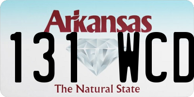 AR license plate 131WCD
