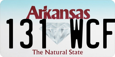 AR license plate 131WCF