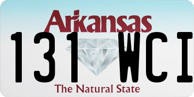 AR license plate 131WCI
