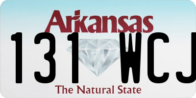 AR license plate 131WCJ