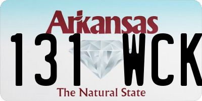 AR license plate 131WCK