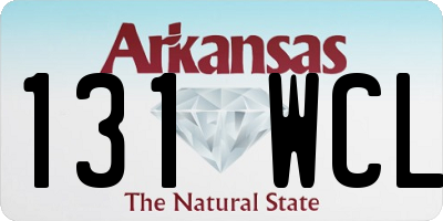 AR license plate 131WCL