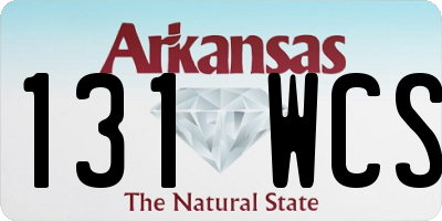 AR license plate 131WCS
