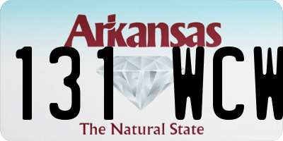 AR license plate 131WCW