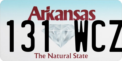 AR license plate 131WCZ