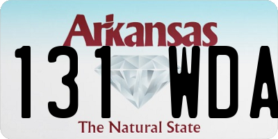 AR license plate 131WDA