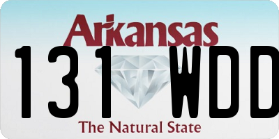 AR license plate 131WDD