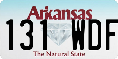 AR license plate 131WDF