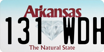 AR license plate 131WDH