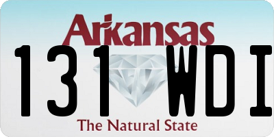 AR license plate 131WDI