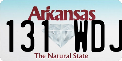 AR license plate 131WDJ