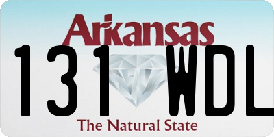 AR license plate 131WDL