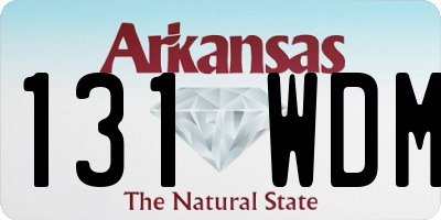 AR license plate 131WDM