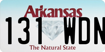 AR license plate 131WDN