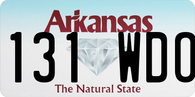 AR license plate 131WDO