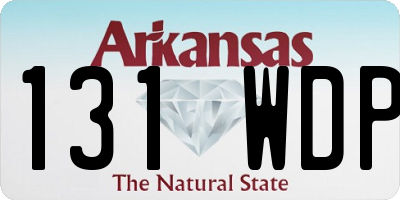 AR license plate 131WDP
