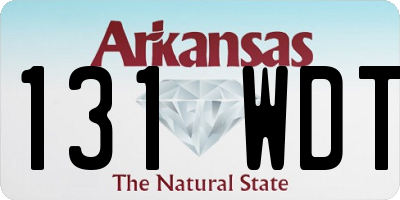 AR license plate 131WDT
