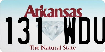 AR license plate 131WDU