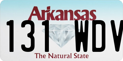 AR license plate 131WDV