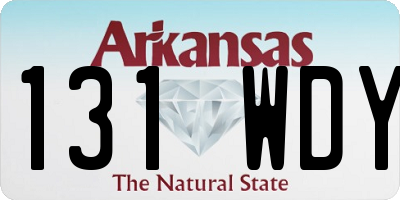 AR license plate 131WDY