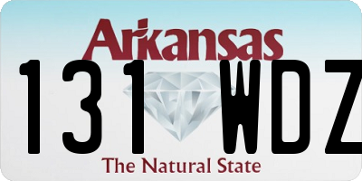 AR license plate 131WDZ