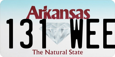 AR license plate 131WEE