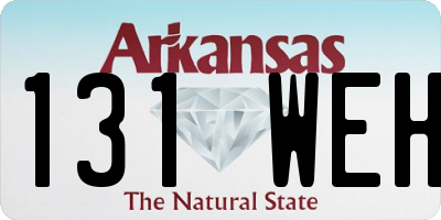 AR license plate 131WEH