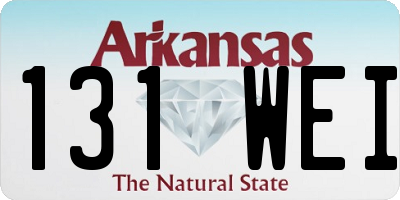AR license plate 131WEI