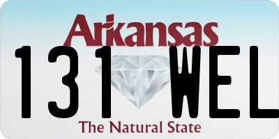 AR license plate 131WEL