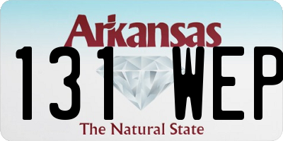 AR license plate 131WEP