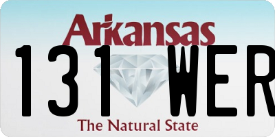 AR license plate 131WER