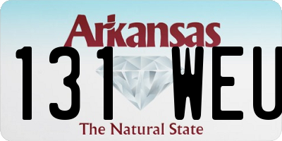 AR license plate 131WEU