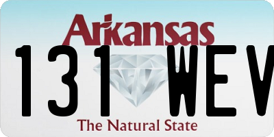 AR license plate 131WEV