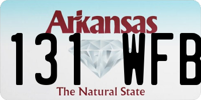 AR license plate 131WFB