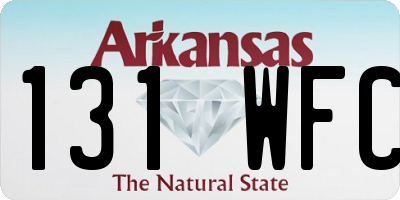 AR license plate 131WFC