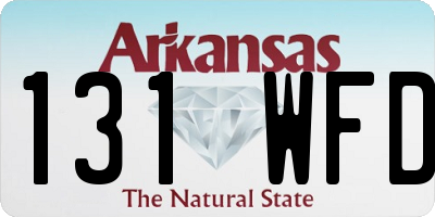 AR license plate 131WFD