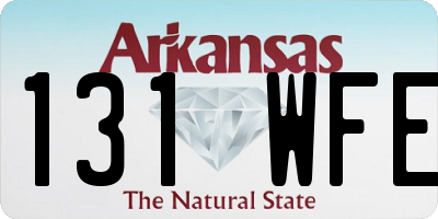AR license plate 131WFE