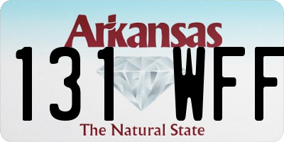 AR license plate 131WFF