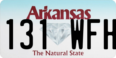 AR license plate 131WFH