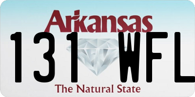 AR license plate 131WFL