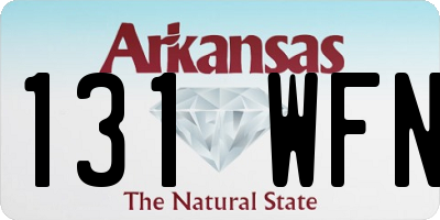 AR license plate 131WFN