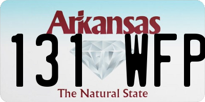 AR license plate 131WFP