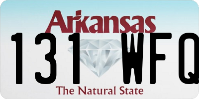 AR license plate 131WFQ