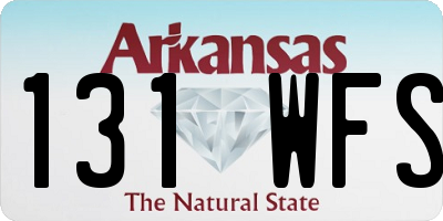 AR license plate 131WFS