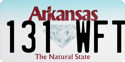 AR license plate 131WFT