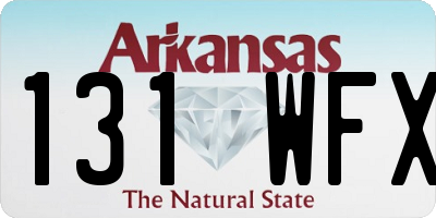 AR license plate 131WFX