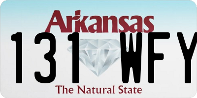 AR license plate 131WFY