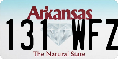 AR license plate 131WFZ