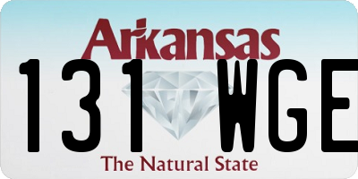 AR license plate 131WGE