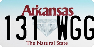 AR license plate 131WGG